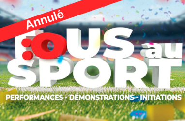 Annulation Tous au sport 27 Juin 2026